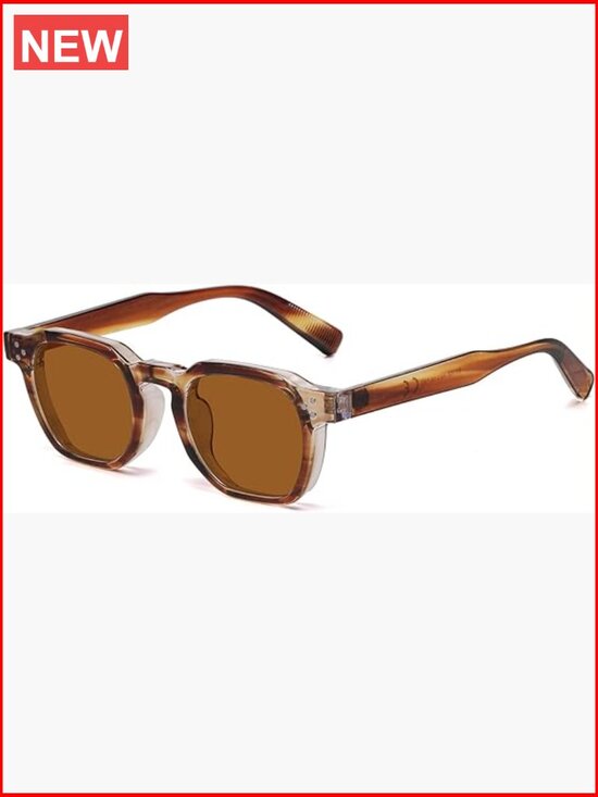 Retro Square Thick Framed Sunglasses Unisex UV400 Protection Non-Polarized main image 7
